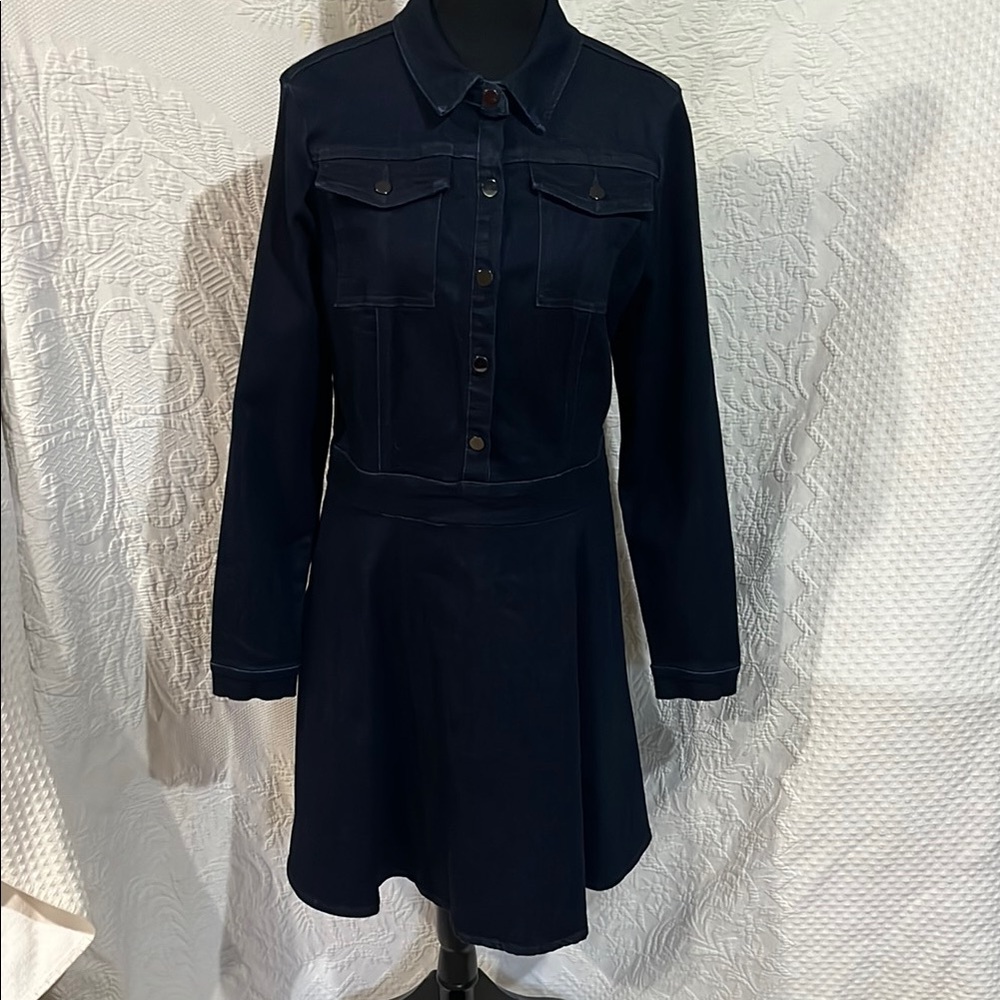 A Loves A Dark Denim Stretch Dress,‎ NWT, size large